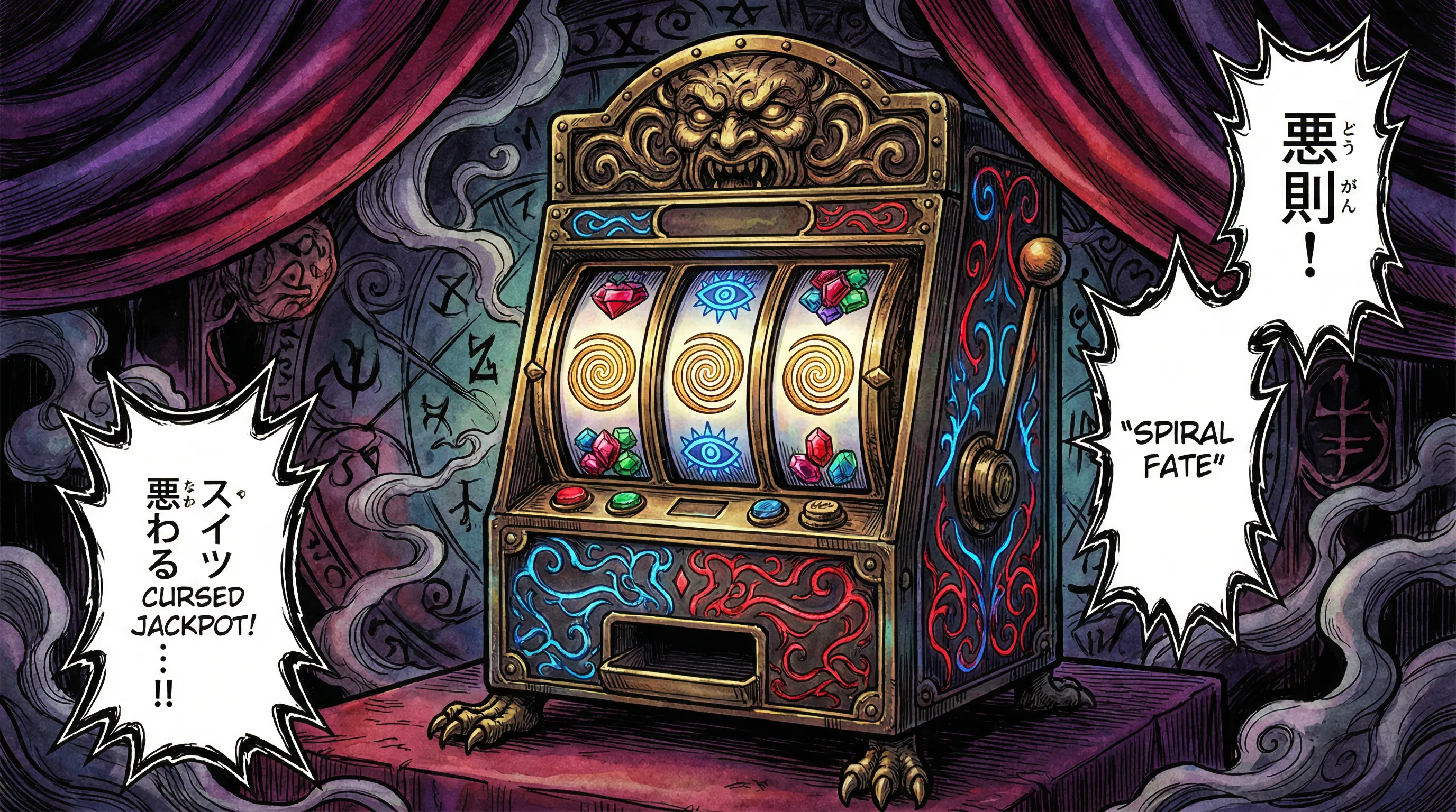 Máquina caça-níqueis mística do brlbet com símbolos dourados